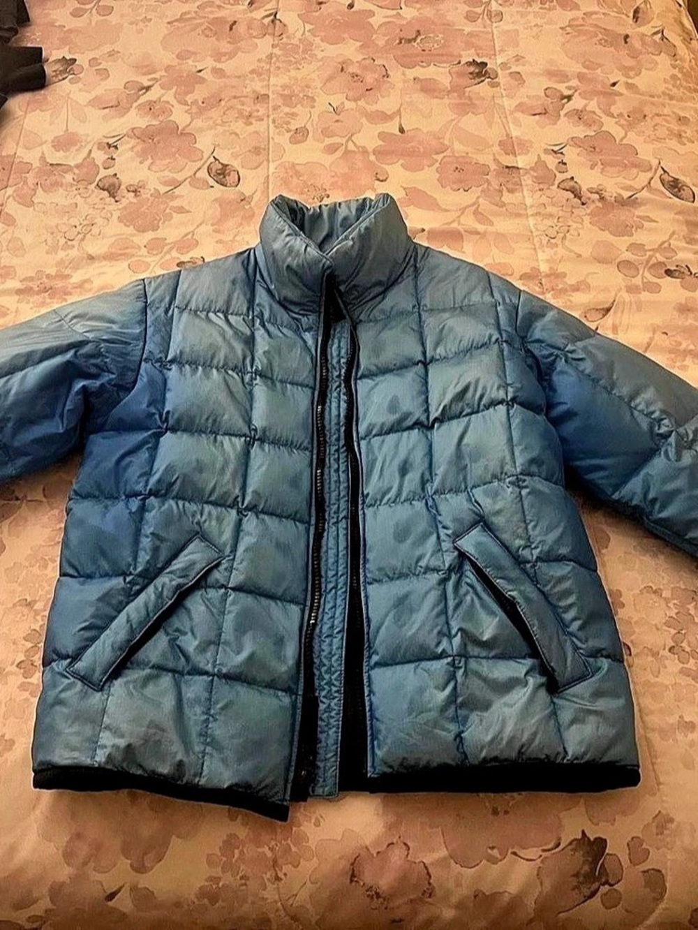 Gallery Sport Quilted Puffer Jacket Blue Small